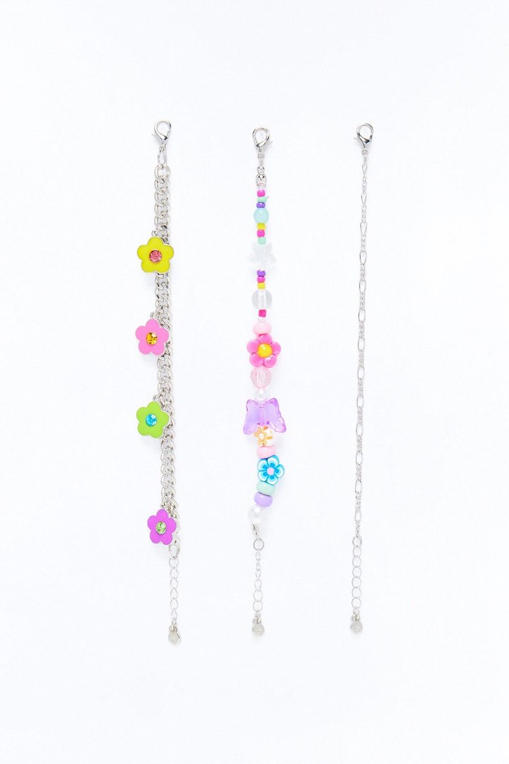 Mini Beautiful Day Bracelet Set - Silver