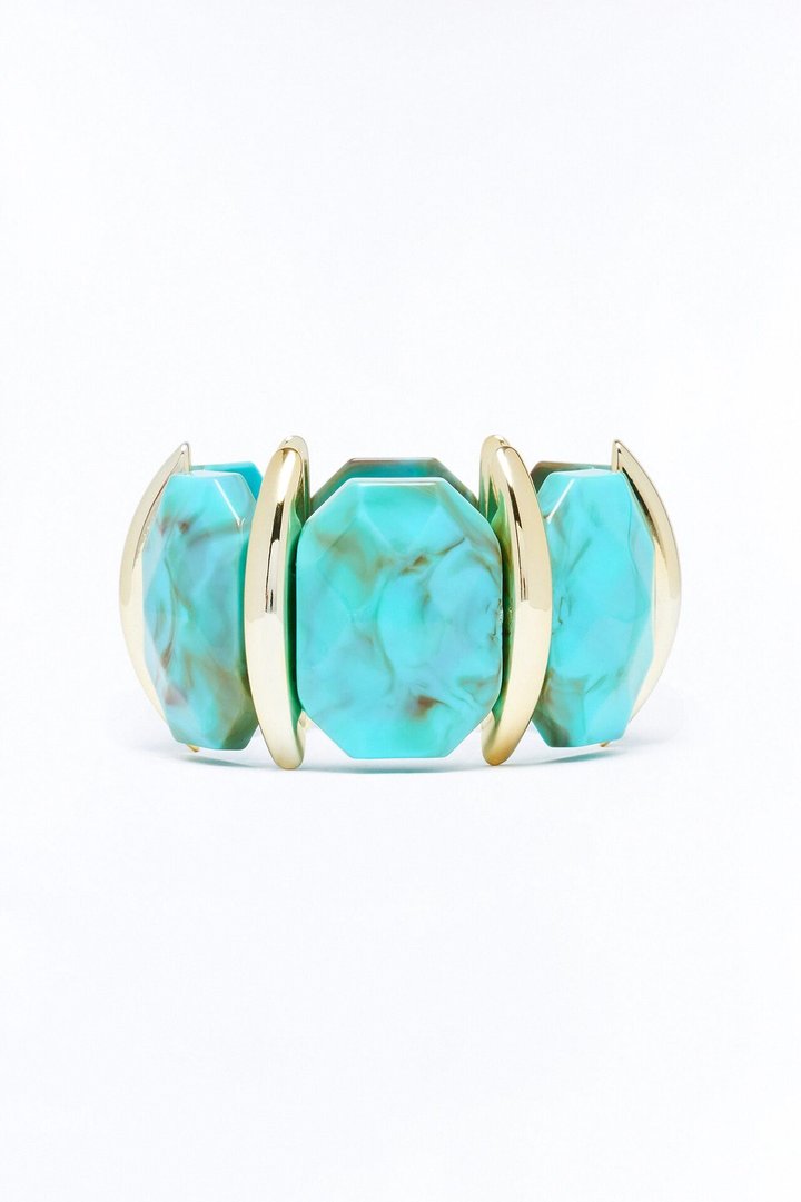 Still Good On You Cuff Bracelet - Turquoise