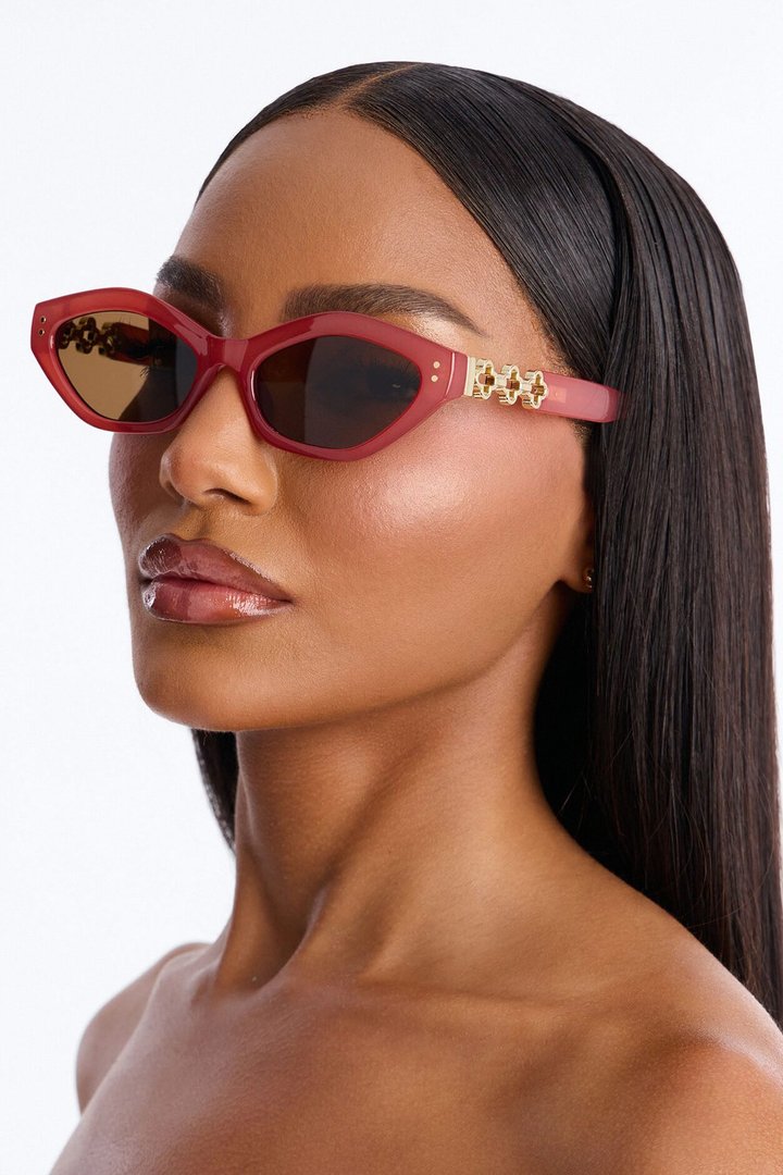 Classy Act Cat Eye Sunglasses - Mauve