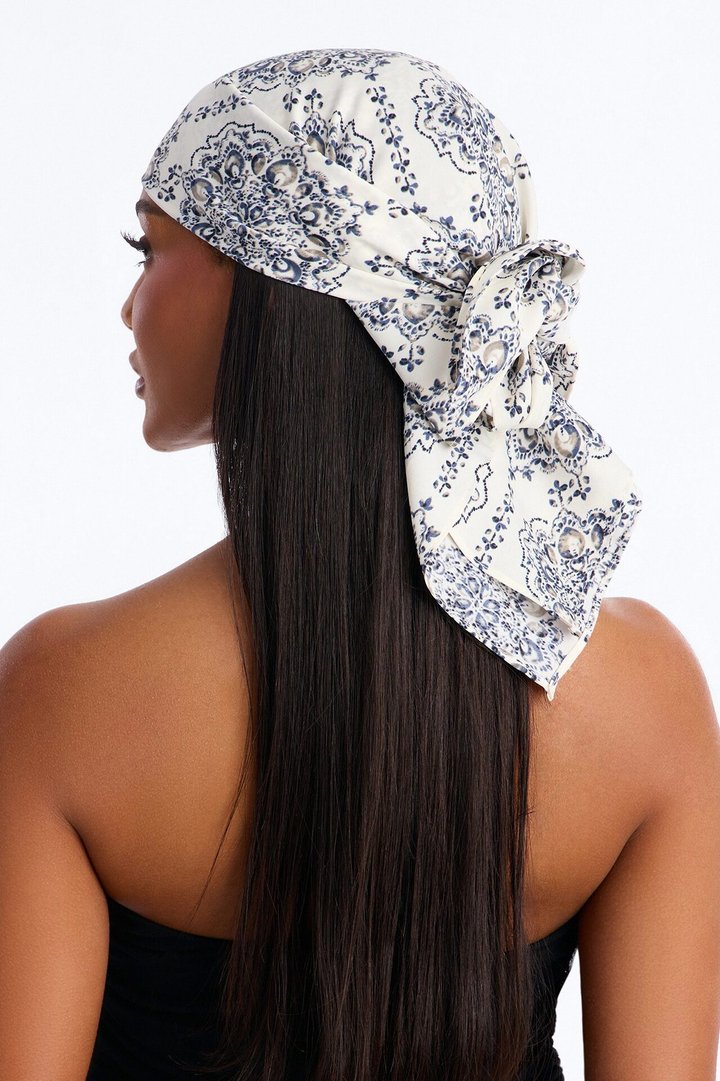 Nomad Muse Head Scarf - White/combo