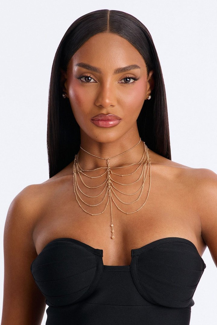 Overflowing Gratitude Choker - Gold