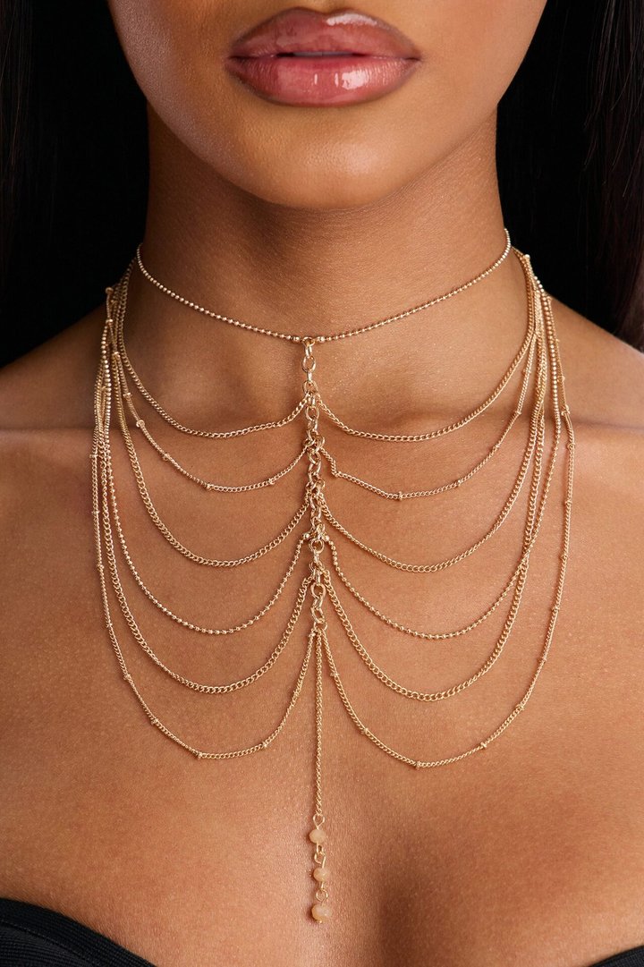 Overflowing Gratitude Choker - Gold