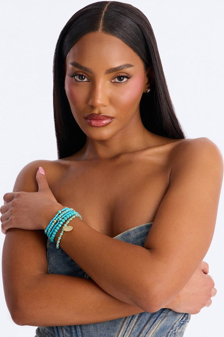 Soul Tide 5 Piece Bracelet Set - Turquoise