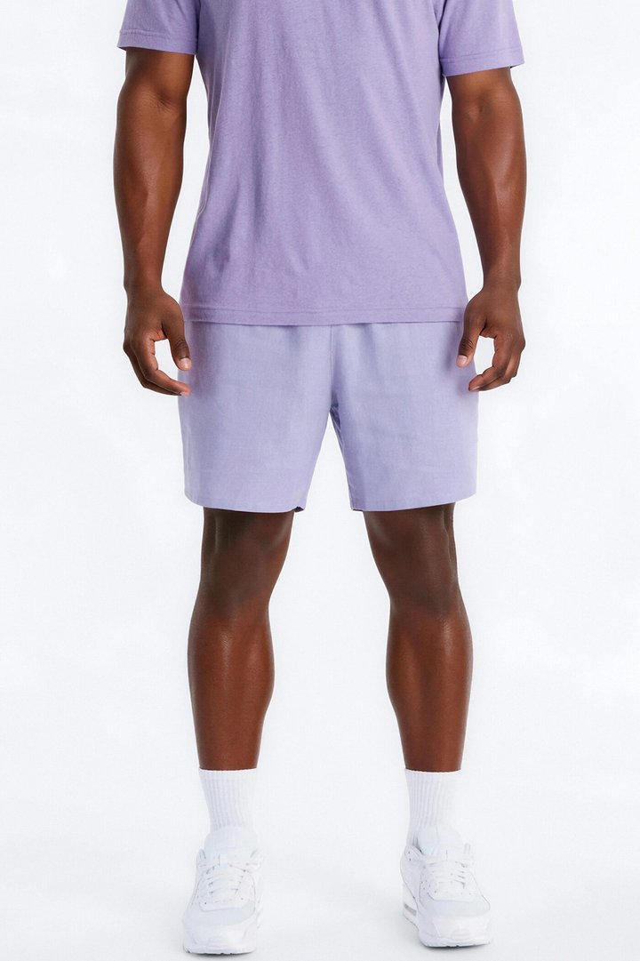 Bahamas Linen Slim Short - Lavender