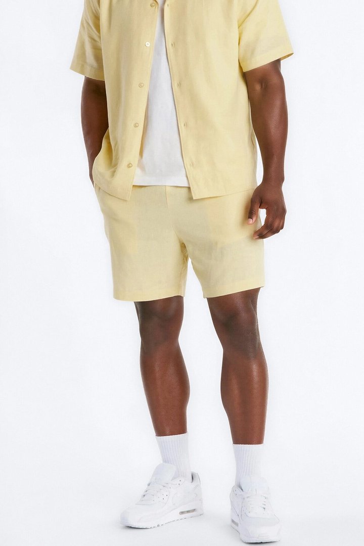 Bahamas Linen Shorts - Butter Yellow
