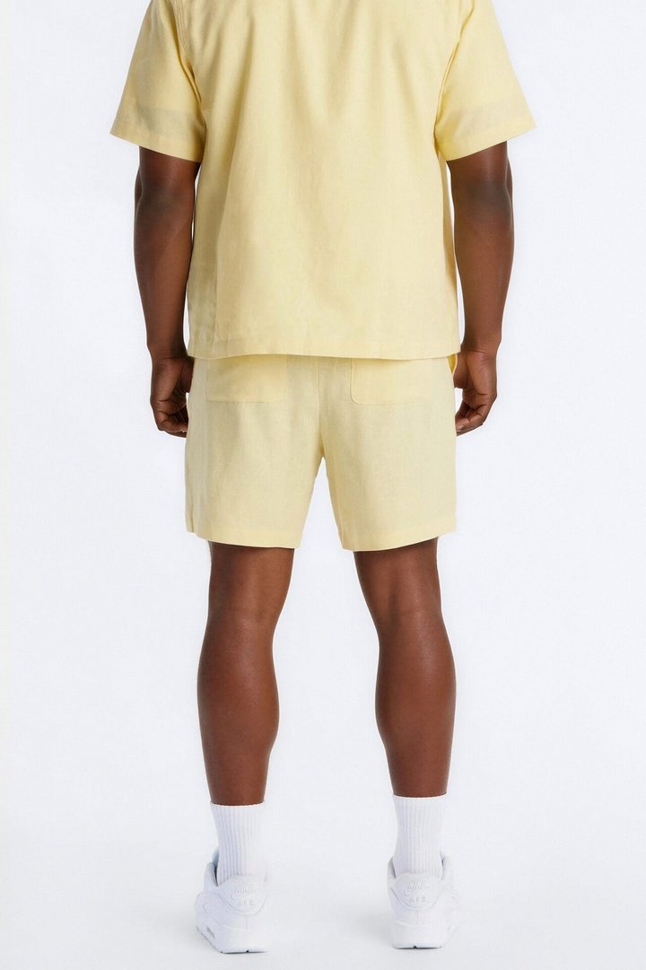 Bahamas Linen Shorts - Butter Yellow