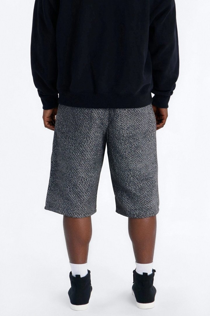 Baggy Tapestry Denim Short - Grey