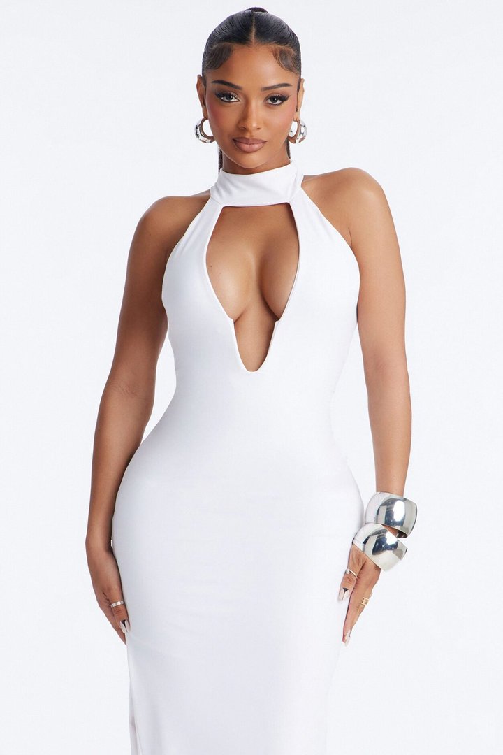 Roxy Form Double Lined Maxi Dress - White