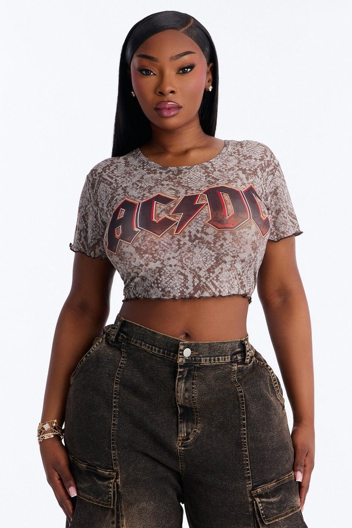 ACDC Reptile Mesh Baby Tee - Multi Color