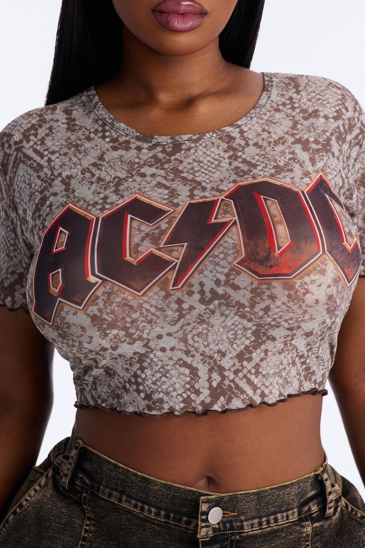 ACDC Reptile Mesh Baby Tee - Multi Color