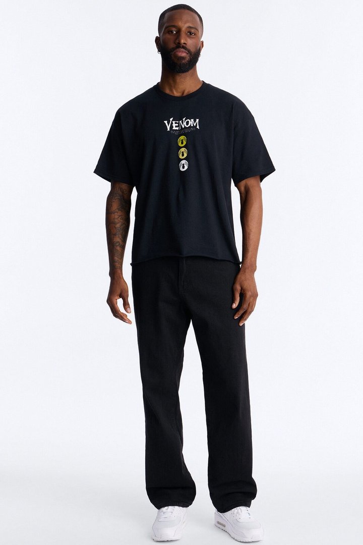 Venom The Anti Hero Boxy Short Sleeve Tee - Black