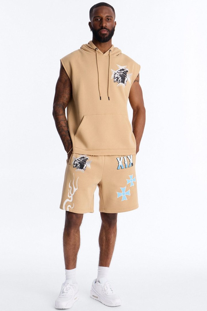 Eagles Fly Sweatshorts - Khaki