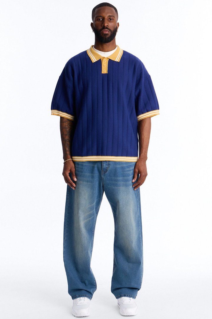Everyday Baggy Clean Jean - Vintage Blue Wash