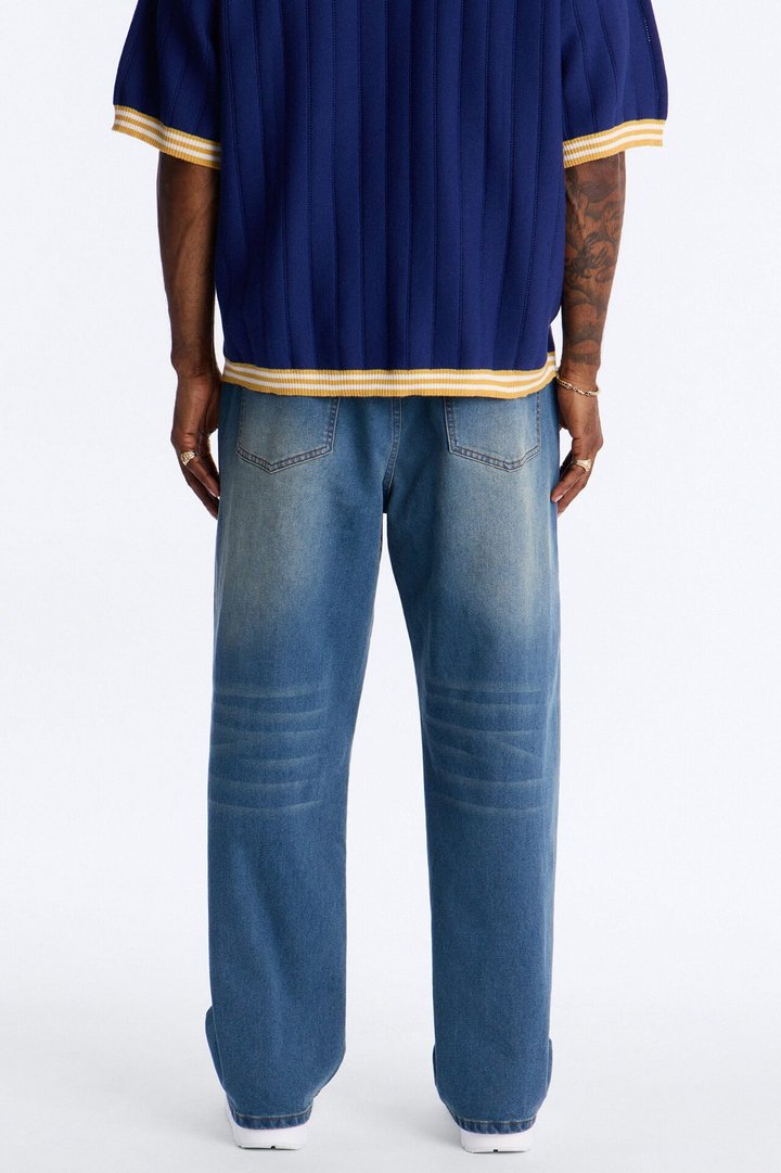 Everyday Baggy Clean Jean - Vintage Blue Wash