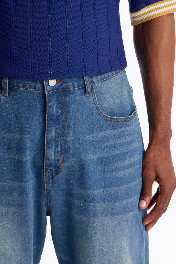 Everyday Baggy Clean Jean - Vintage Blue Wash