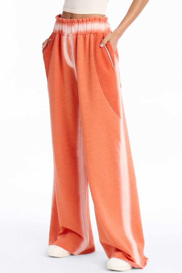 Late Notice Washed Fleece Lounge Pant - Orange