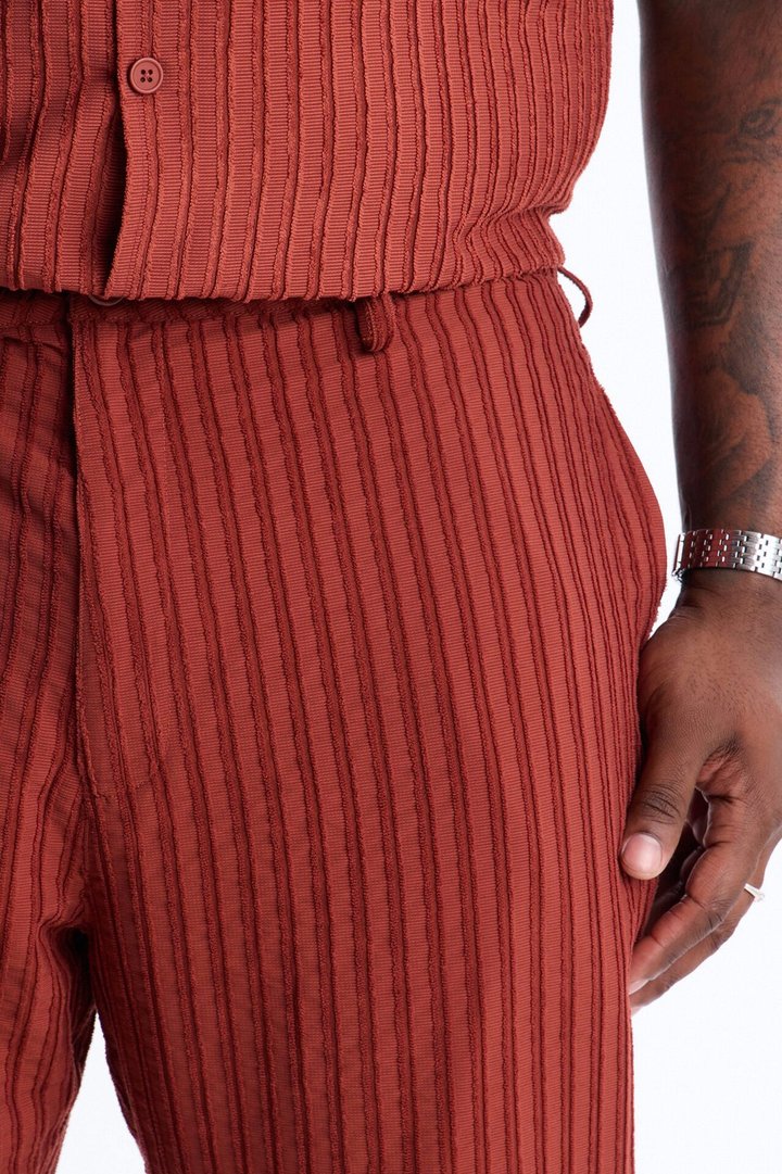 Straight Flare Aegean Pant - Rust