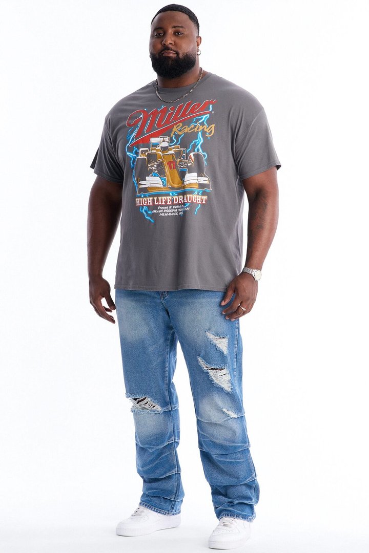 Straight Down The Street Ripped Jeans - Medium Blue Wash