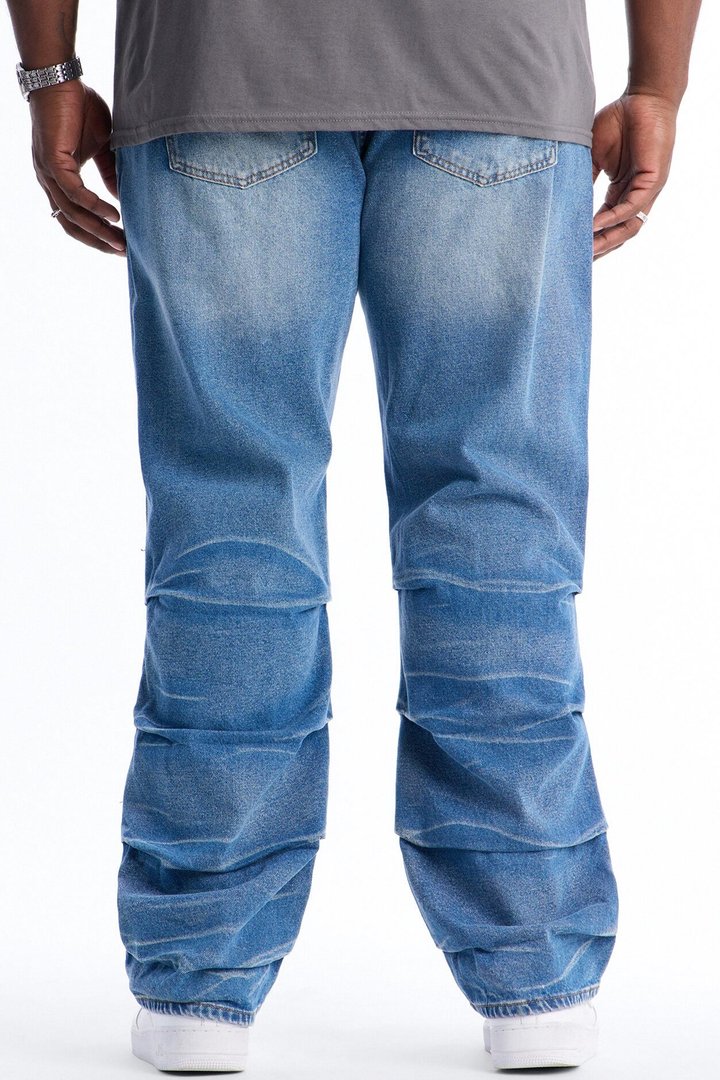 Straight Down The Street Ripped Jeans - Medium Blue Wash