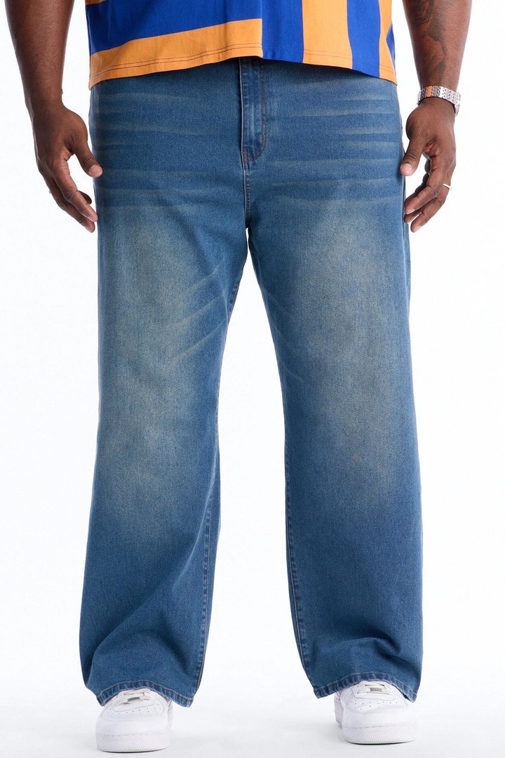 Everyday Baggy Clean Jean - Vintage Blue Wash
