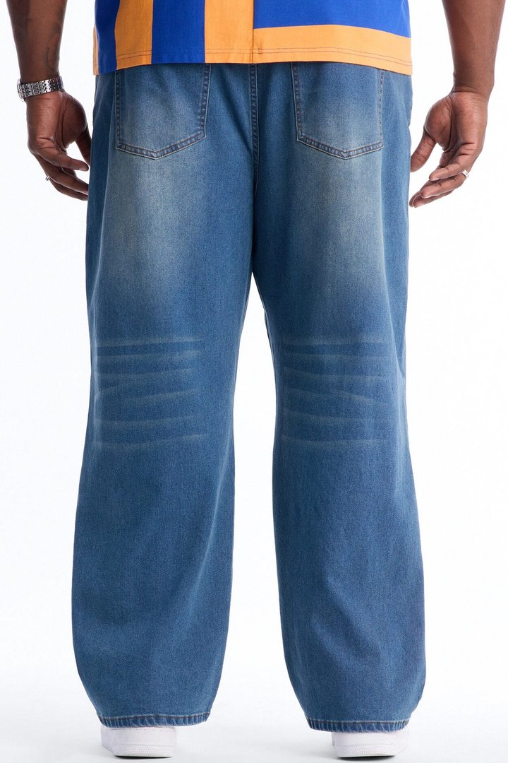 Everyday Baggy Clean Jean - Vintage Blue Wash