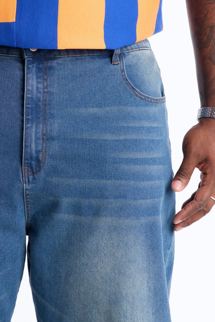 Everyday Baggy Clean Jean - Vintage Blue Wash