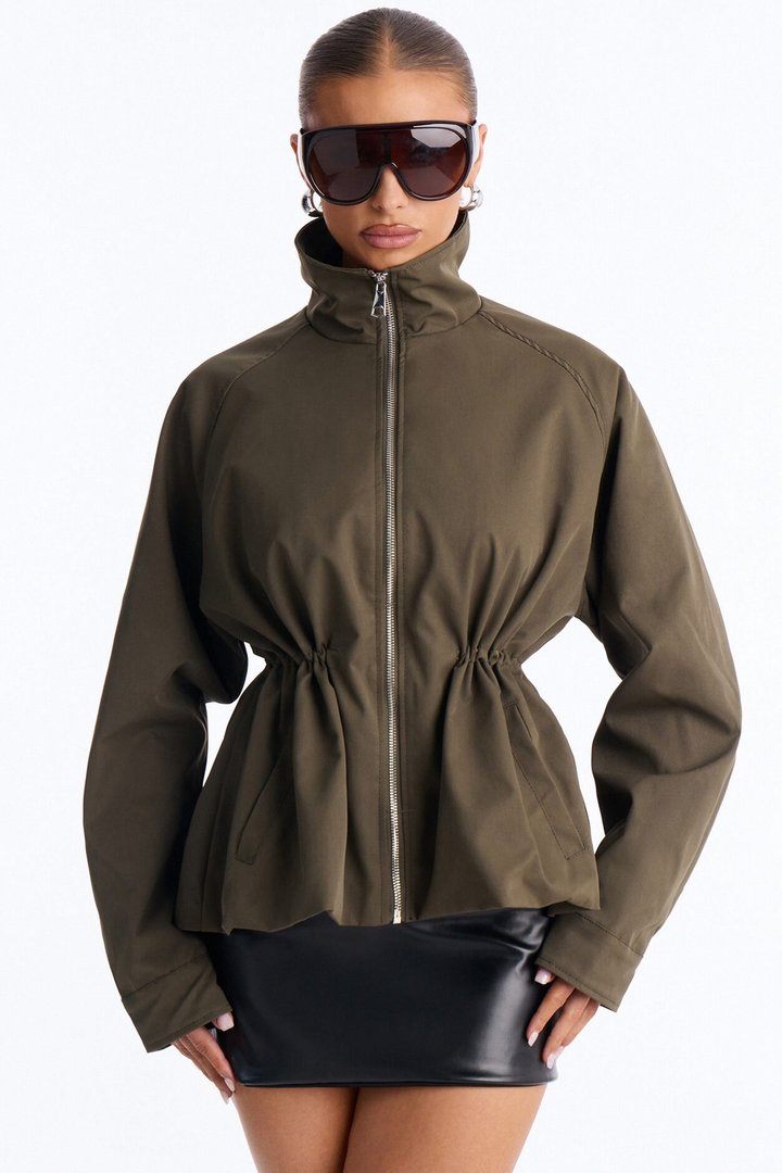 On Duty Funnel Neck Utility Anorak - Olive