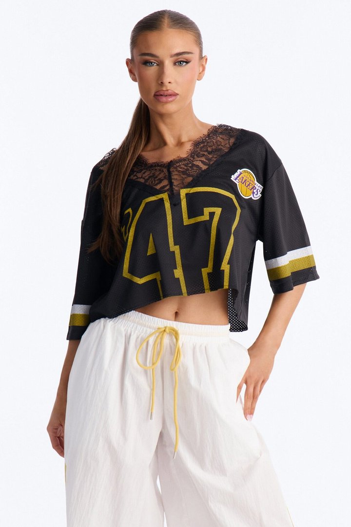 NBA LA Lakers Cropped Top - Black