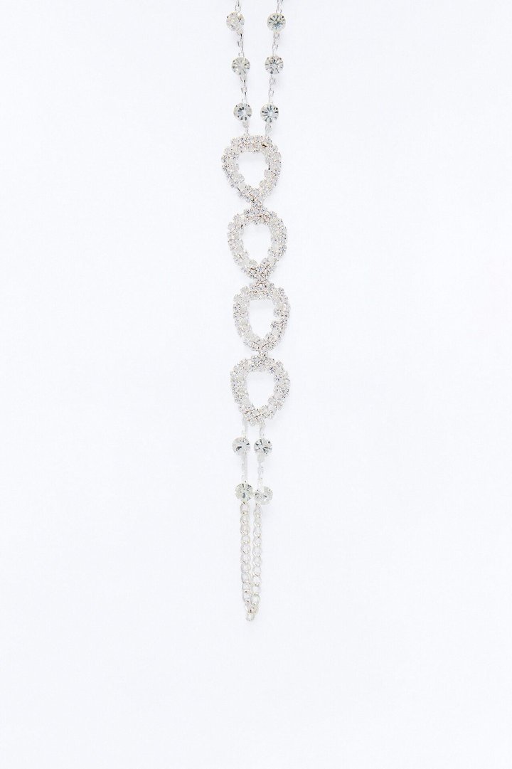 Totally In Love Toe Chain Anklet - Silver