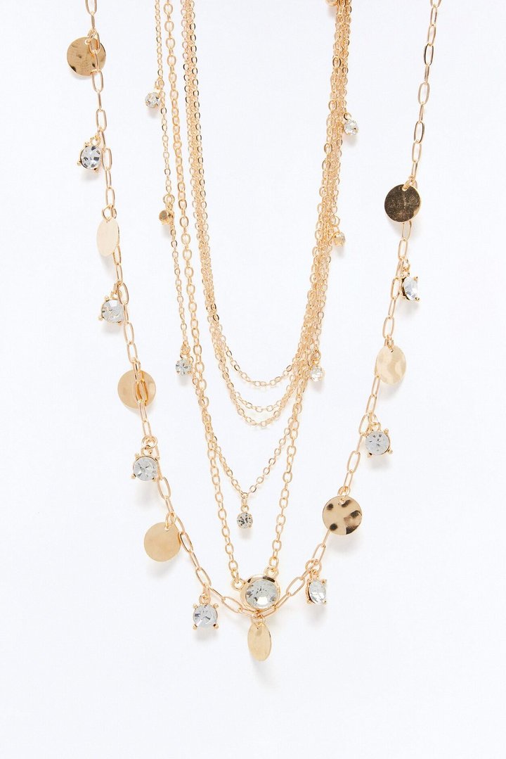 Forever Salty Layered Necklace - Gold