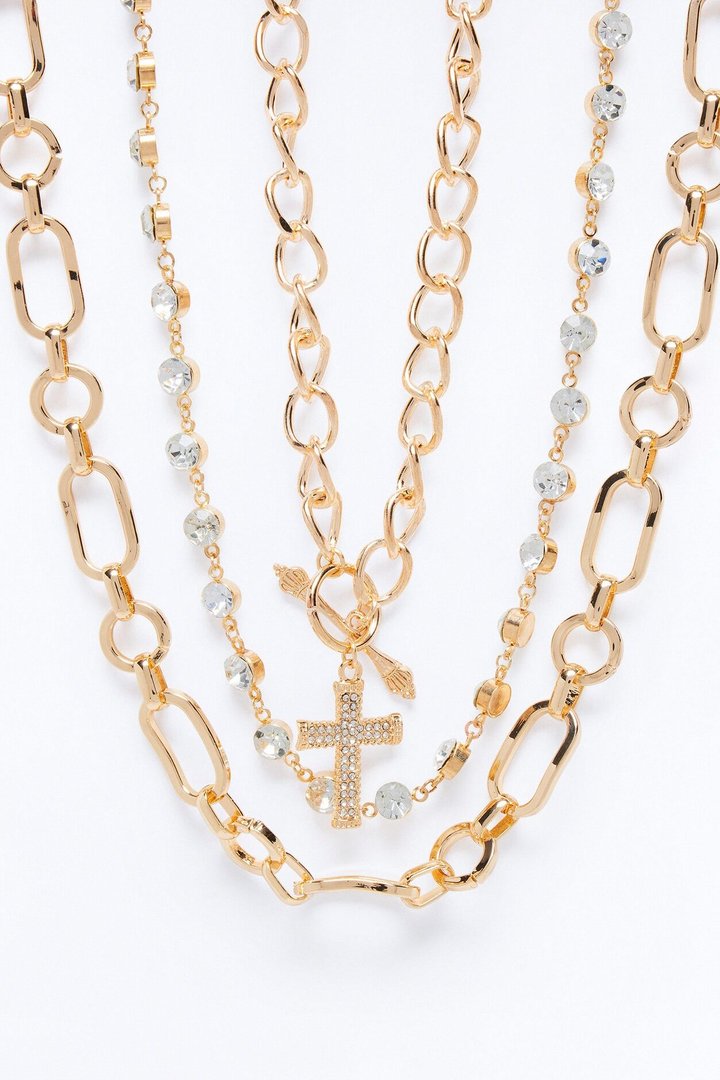 Own Your Throne Layered Neckalce - Gold