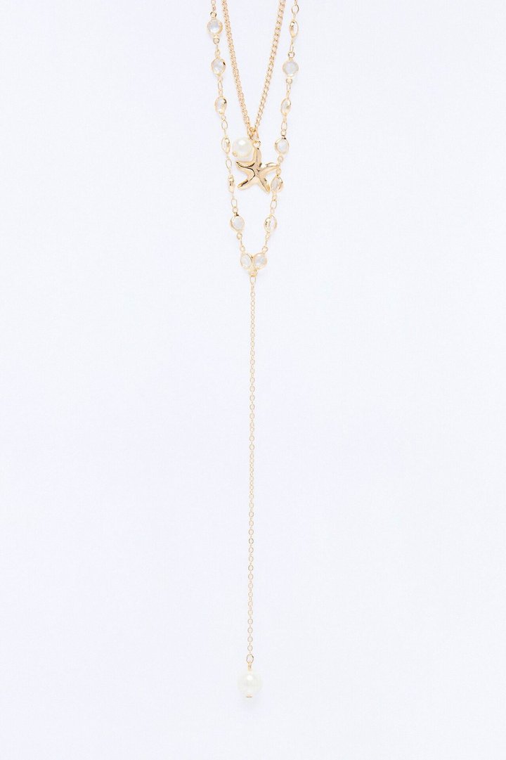 Crazy About You Lariat Necklace - Gold