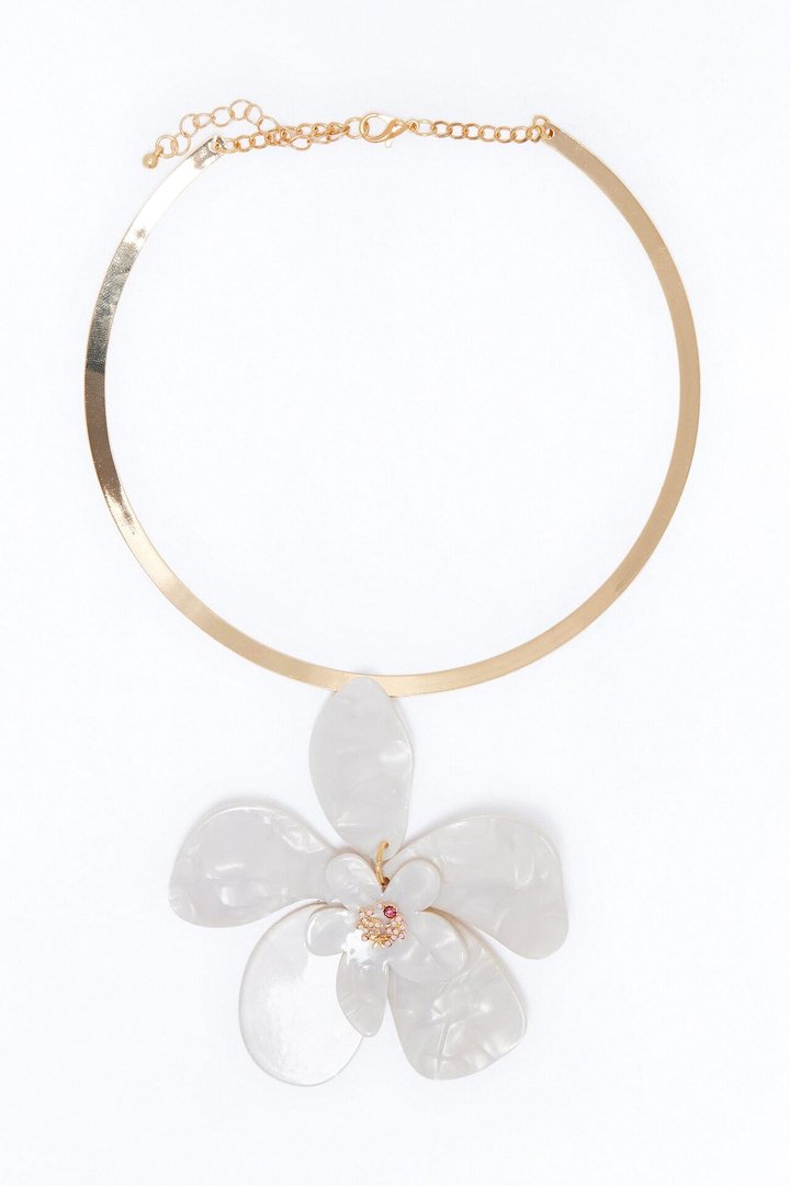 Lola Floral Necklace - Gold