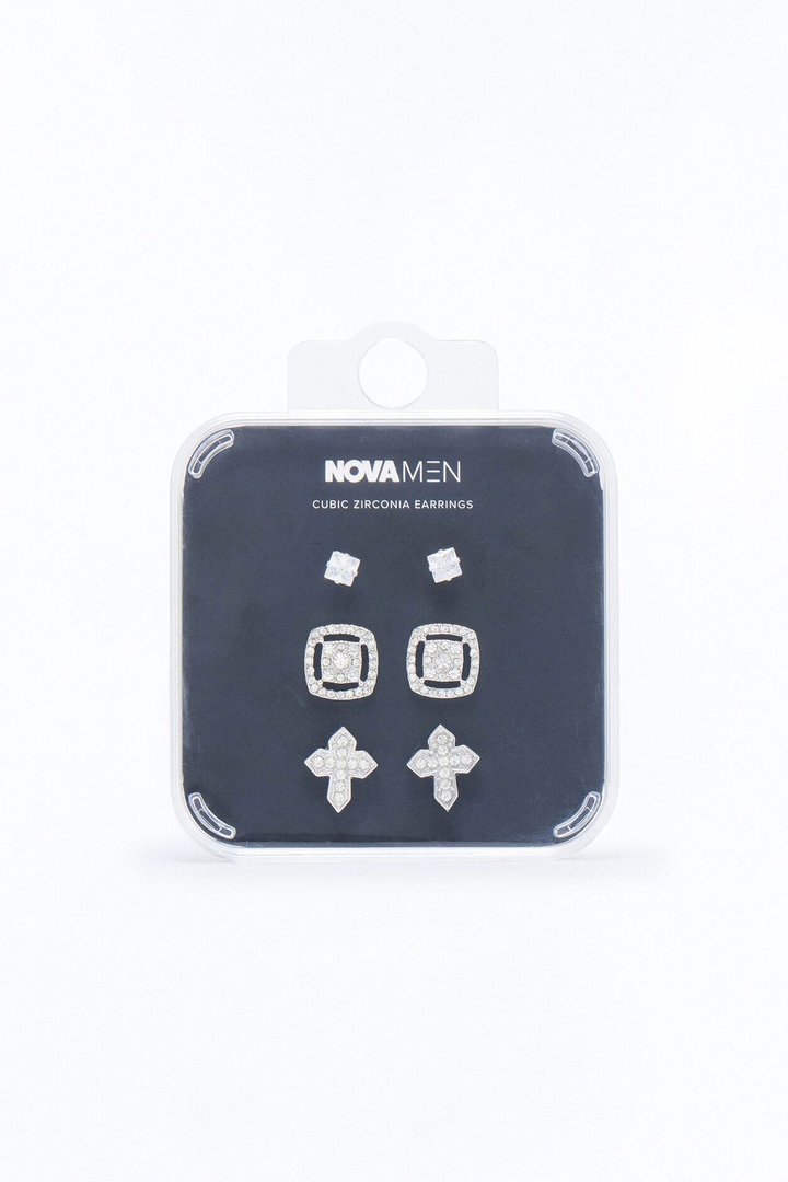 Luminous Icons Earring Set - Silver