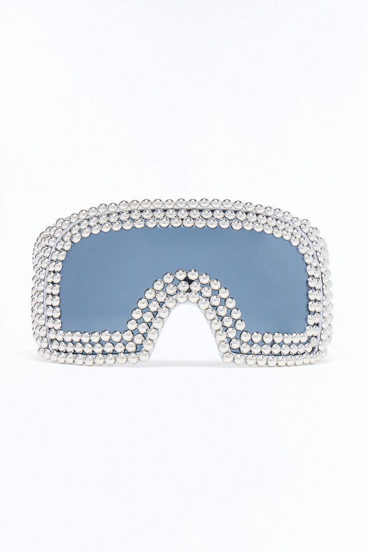 Back Stage Rave Sunglasses - Black/Silver