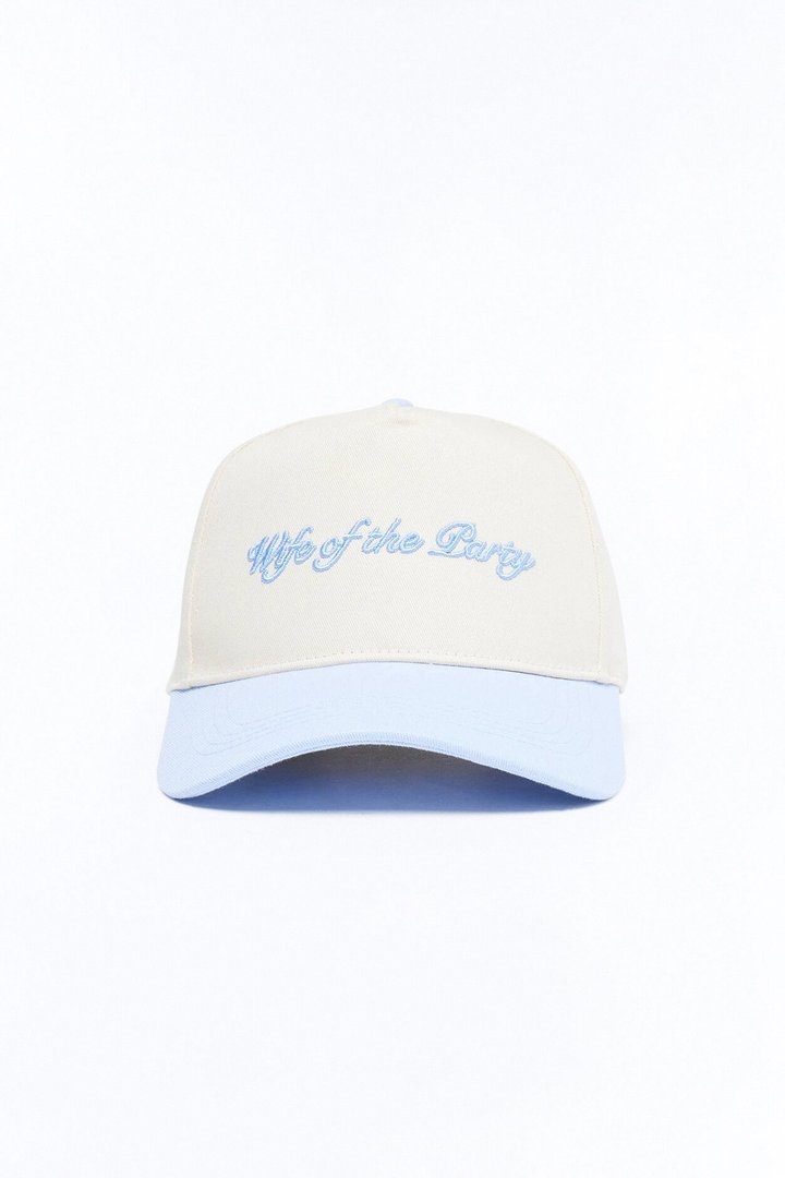 Wife Of The Party Baseball Hat - Blue/combo