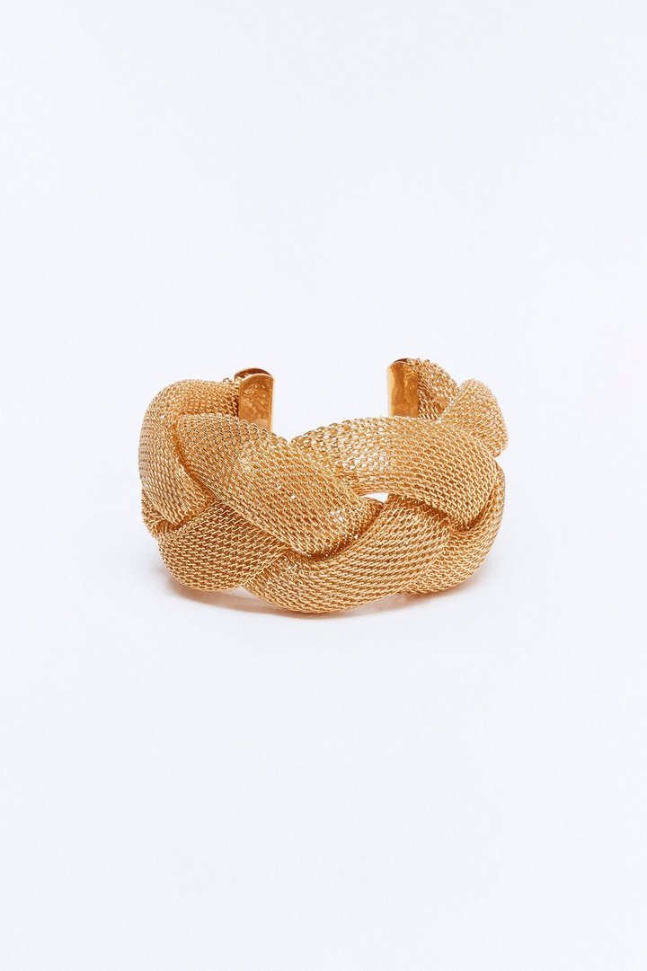 Tangled Up In You Cuff Bracelet - Gold