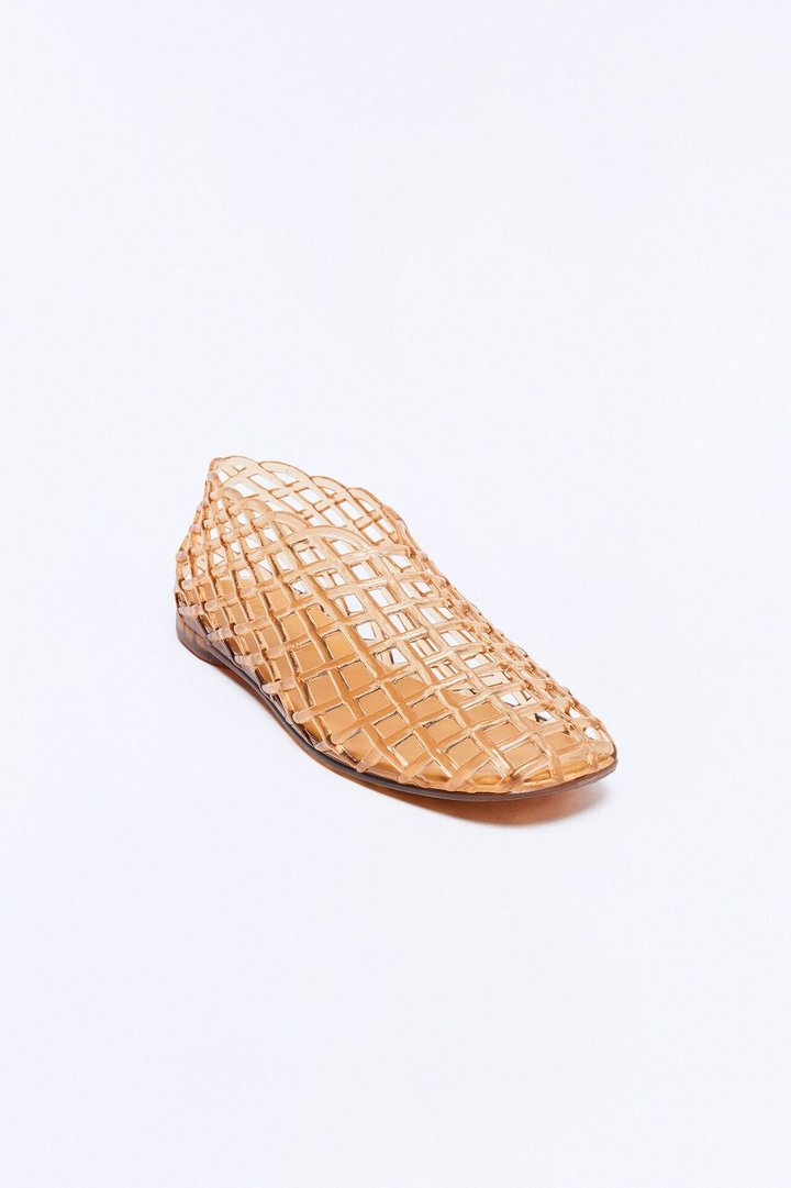 Annalise Jelly Mesh Flats - Tan