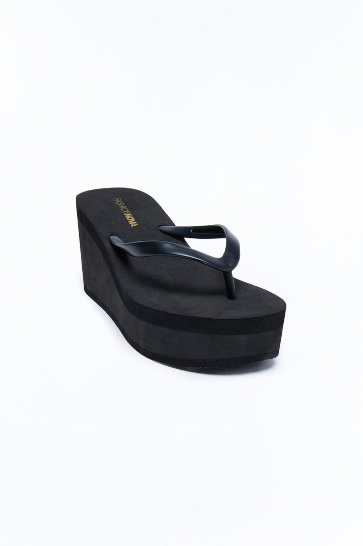 Hailee Thong Wedges - Black