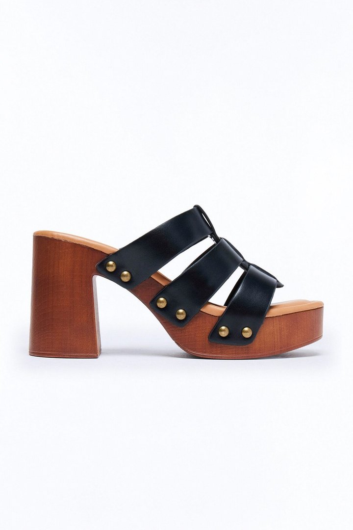 Kyle Platform Mules - Black