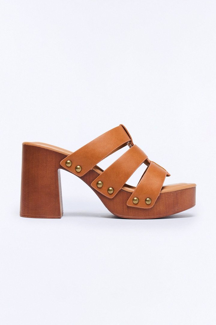 Kyle Platform Mules - Brown