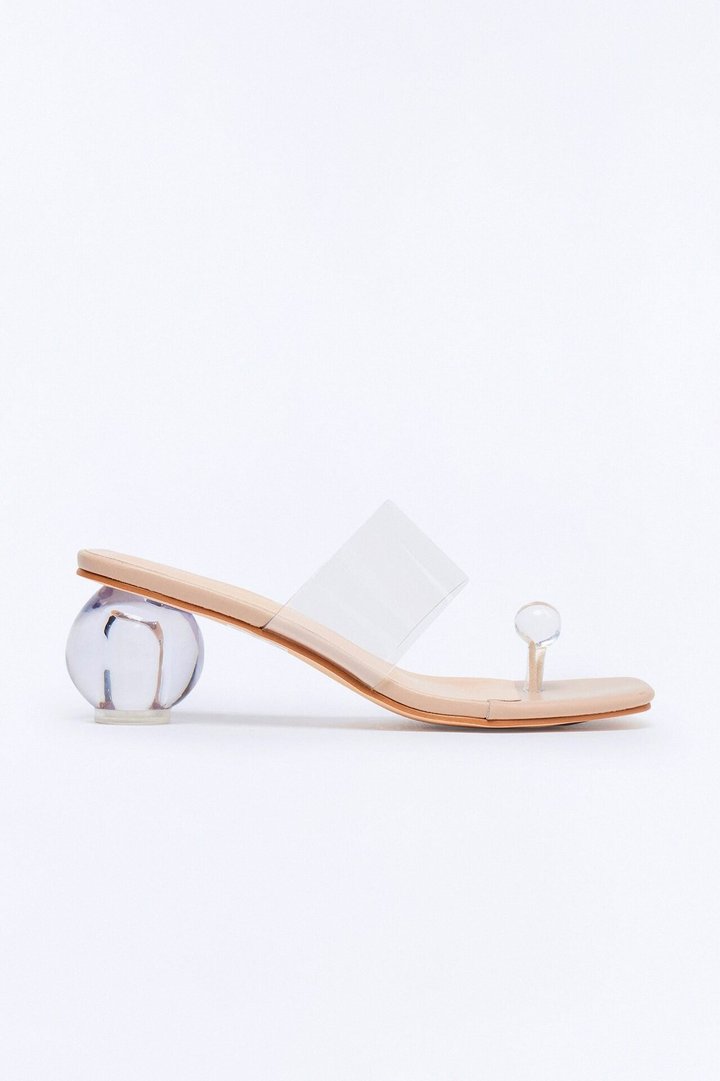 Popular Toe Ring Novelty Heels - Clear