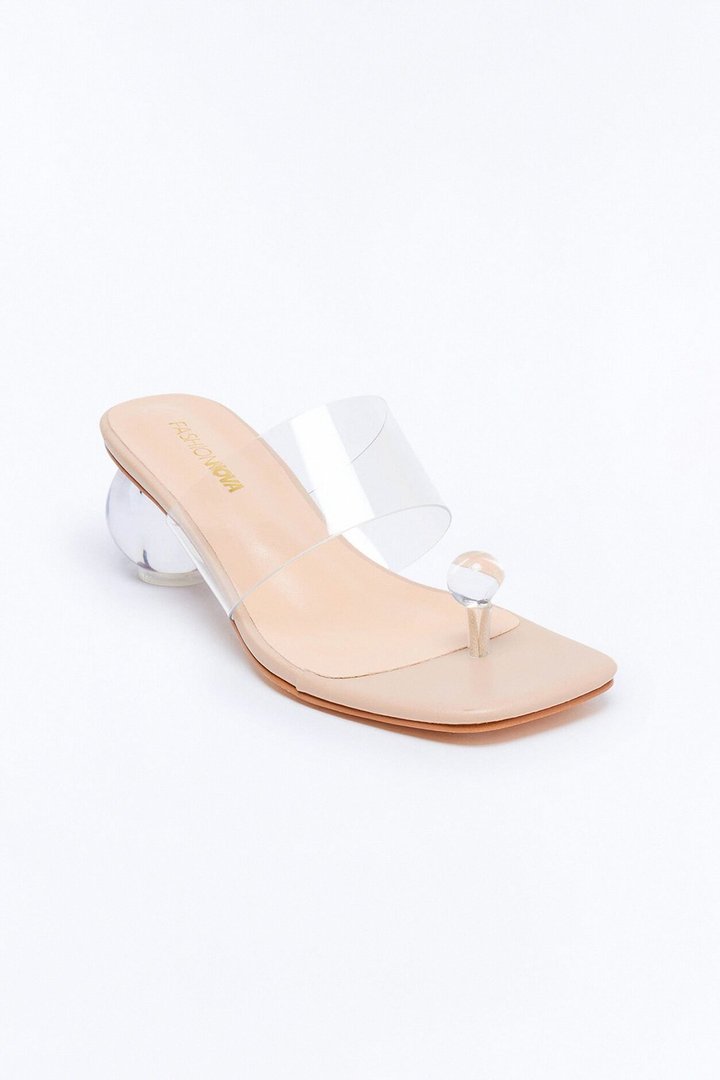 Popular Toe Ring Novelty Heels - Clear