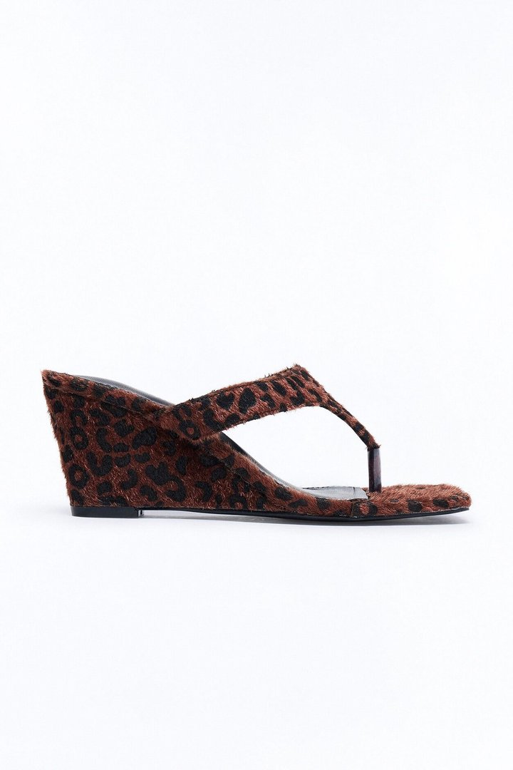 Kindred Thong Wedges - Leopard