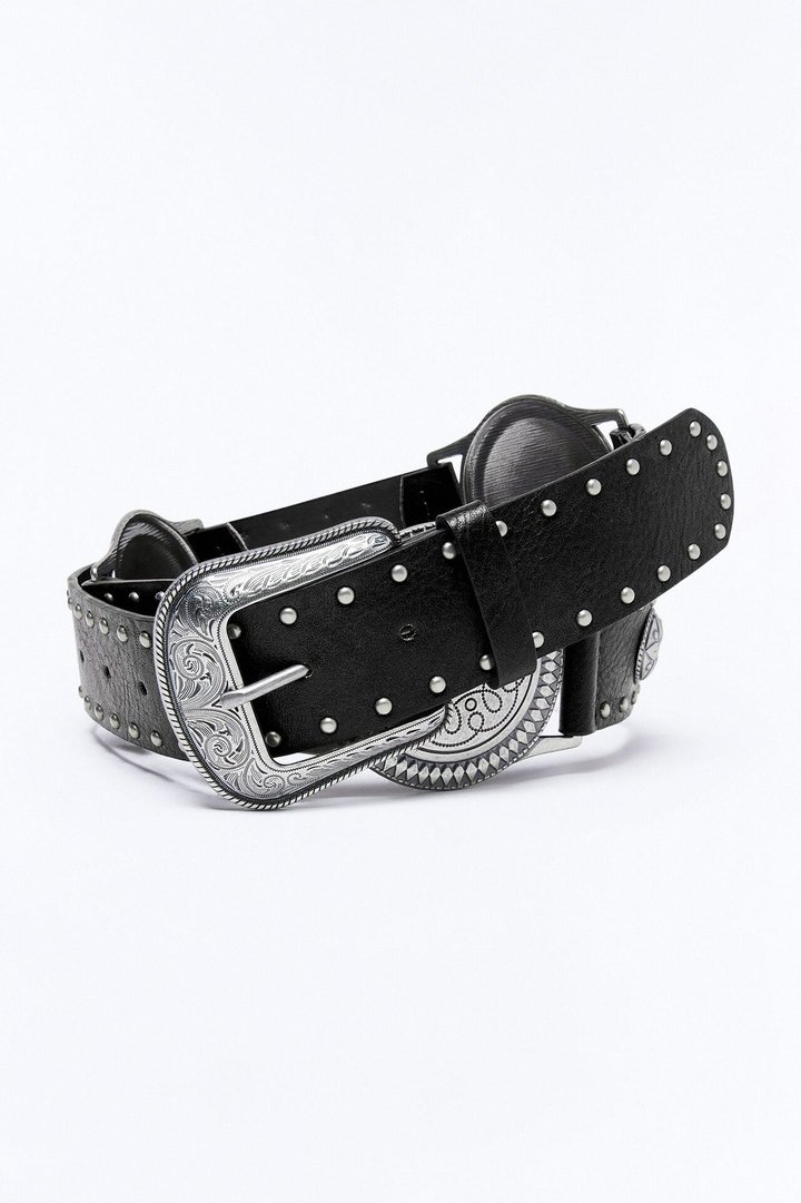 Out And Dirty Western Style Belt - Black
