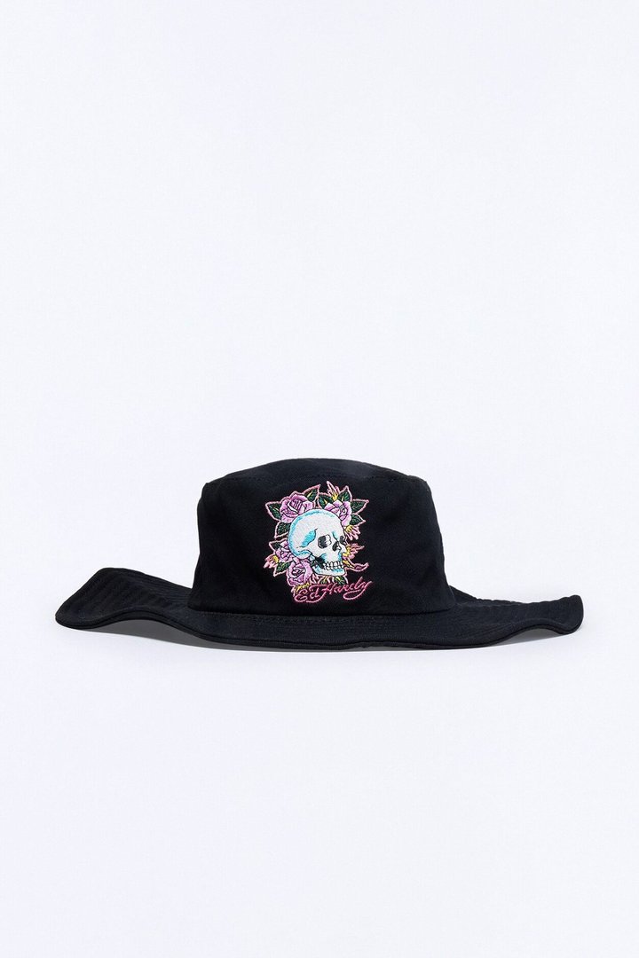 Dark Thoughts Ed Hardy Bucket Hat - Black/combo