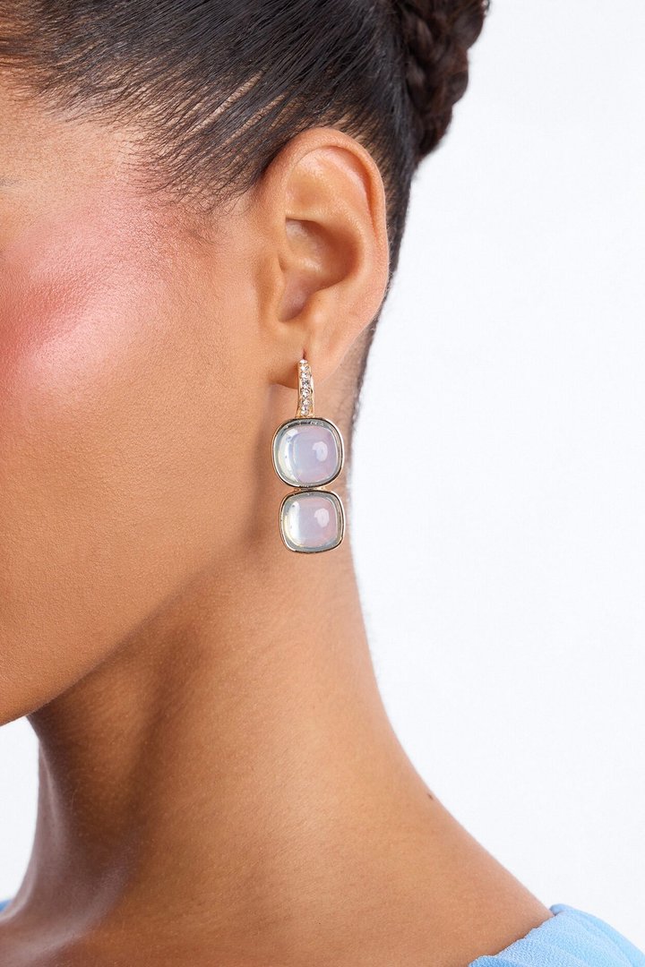 Ocean Jewels Drop Earrings - Gold/Blue