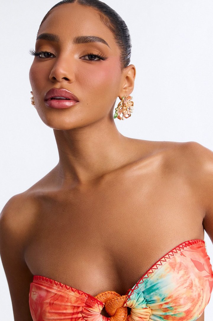 Cherie Amour Floral Earrings - Pink/combo