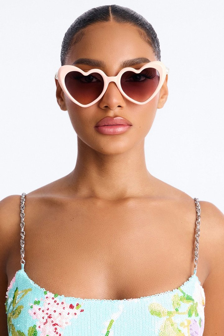 Forever Yours Heart Sunglasses - Pink
