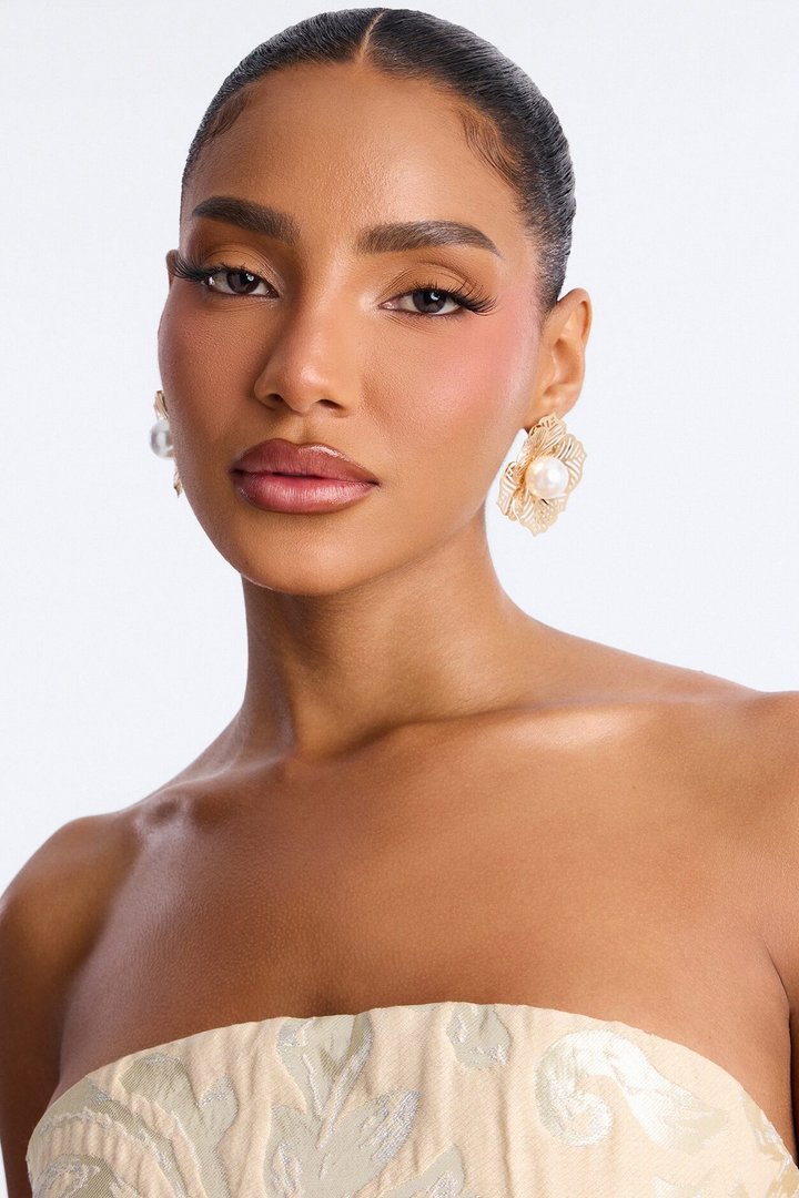 Aloha Forever Floral Earrings - Gold